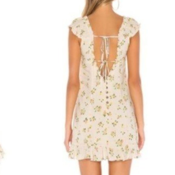 Free People NEW Like A Lady Citrus Floral Mini Dress Small - Picture 3 of 14